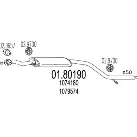 Амортизатор MTS 01.80190