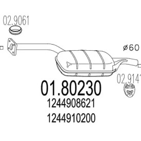 Амортизатор MTS 01.80230