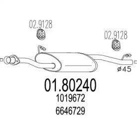 Амортизатор MTS 01.80240