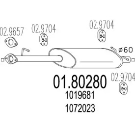 Амортизатор MTS 01.80280