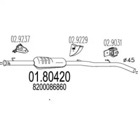 Амортизатор MTS 01.80420