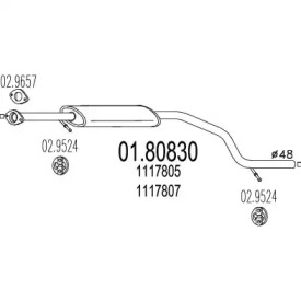 Амортизатор MTS 01.80830