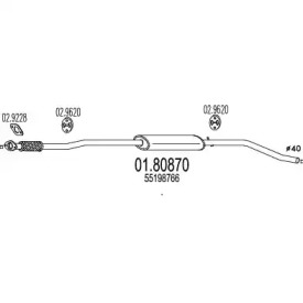 Амортизатор MTS 01.80870