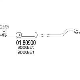 Амортизатор MTS 01.80900