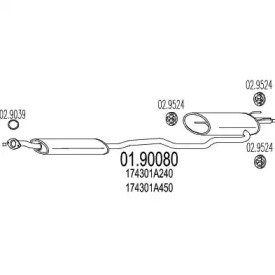 Амортизатор MTS 01.90080