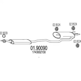 Амортизатор MTS 01.90090