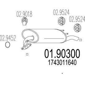 Амортизатор MTS 01.90300