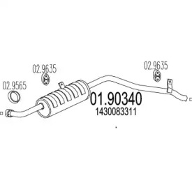 Амортизатор MTS 01.90340