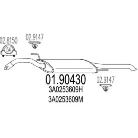 Амортизатор MTS 01.90430