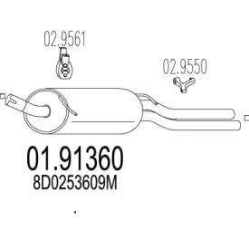 Амортизатор MTS 01.91360