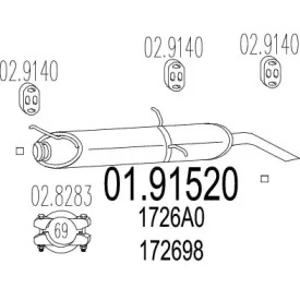 Амортизатор MTS 01.91520