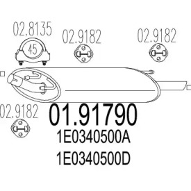 Амортизатор MTS 01.91790