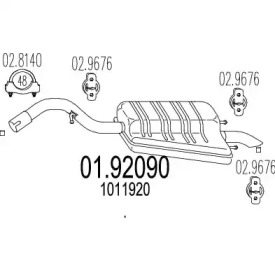 Амортизатор MTS 01.92090