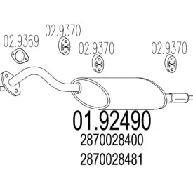 Амортизатор MTS 01.92490