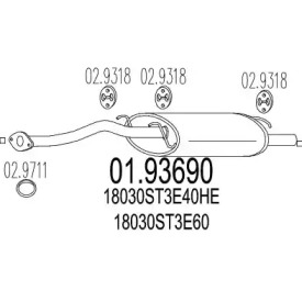 Амортизатор MTS 01.93690