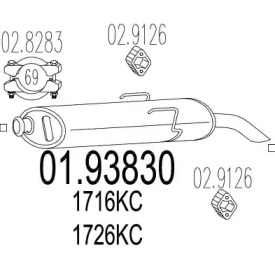 Амортизатор MTS 01.93830