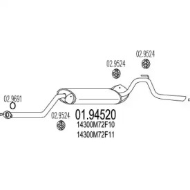 Амортизатор MTS 01.94520