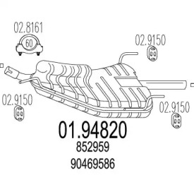 Амортизатор MTS 01.94820