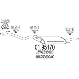 Амортизатор MTS 01.95170