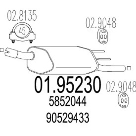 Амортизатор MTS 01.95230