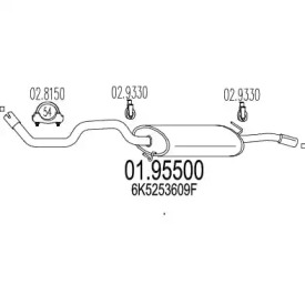 Амортизатор MTS 01.95500