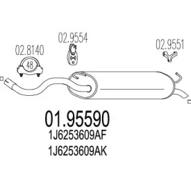 Амортизатор MTS 01.95590