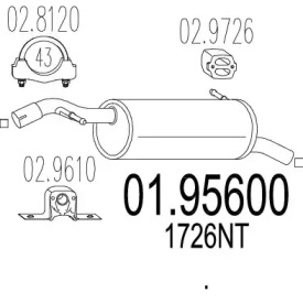 Амортизатор MTS 01.95600