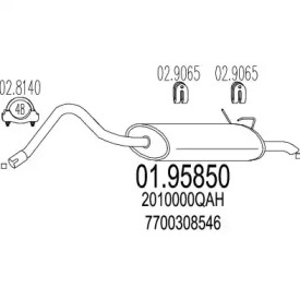 Амортизатор MTS 01.95850