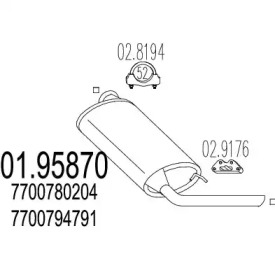 Амортизатор MTS 01.95870