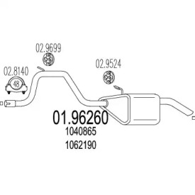 Амортизатор MTS 01.96260