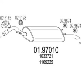 Амортизатор MTS 01.97010