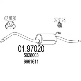 Амортизатор MTS 01.97020