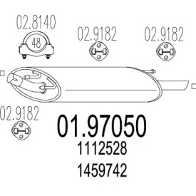 Амортизатор MTS 01.97050