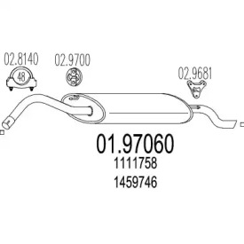 Амортизатор MTS 01.97060