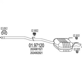 Амортизатор MTS 01.97120