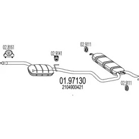 Амортизатор MTS 01.97130