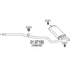 Амортизатор MTS 01.97190