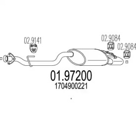 Амортизатор MTS 01.97200