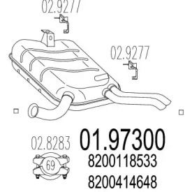 Амортизатор MTS 01.97300