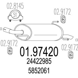 Амортизатор MTS 01.97420