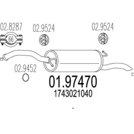 Амортизатор MTS 01.97470