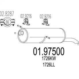 Амортизатор MTS 01.97500