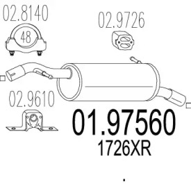 Амортизатор MTS 01.97560