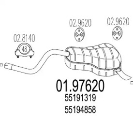 Амортизатор MTS 01.97620