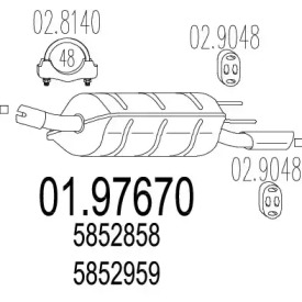 Амортизатор MTS 01.97670