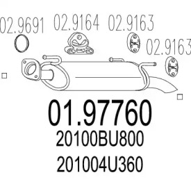 Амортизатор MTS 01.97760