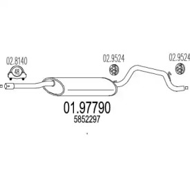 Амортизатор MTS 01.97790