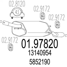 Амортизатор MTS 01.97820