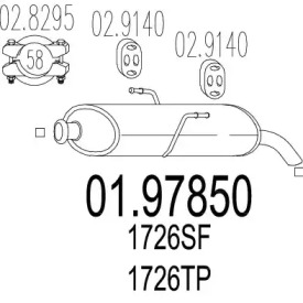 Амортизатор MTS 01.97850