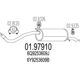 Амортизатор MTS 01.97910